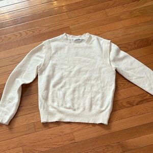 Calvin Klein Cream Crew Neck Sweater